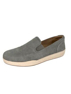 ABEO Ayla Encore Slip-On Gray Leather Casual Shoe Neutral Support Comfort Size 9